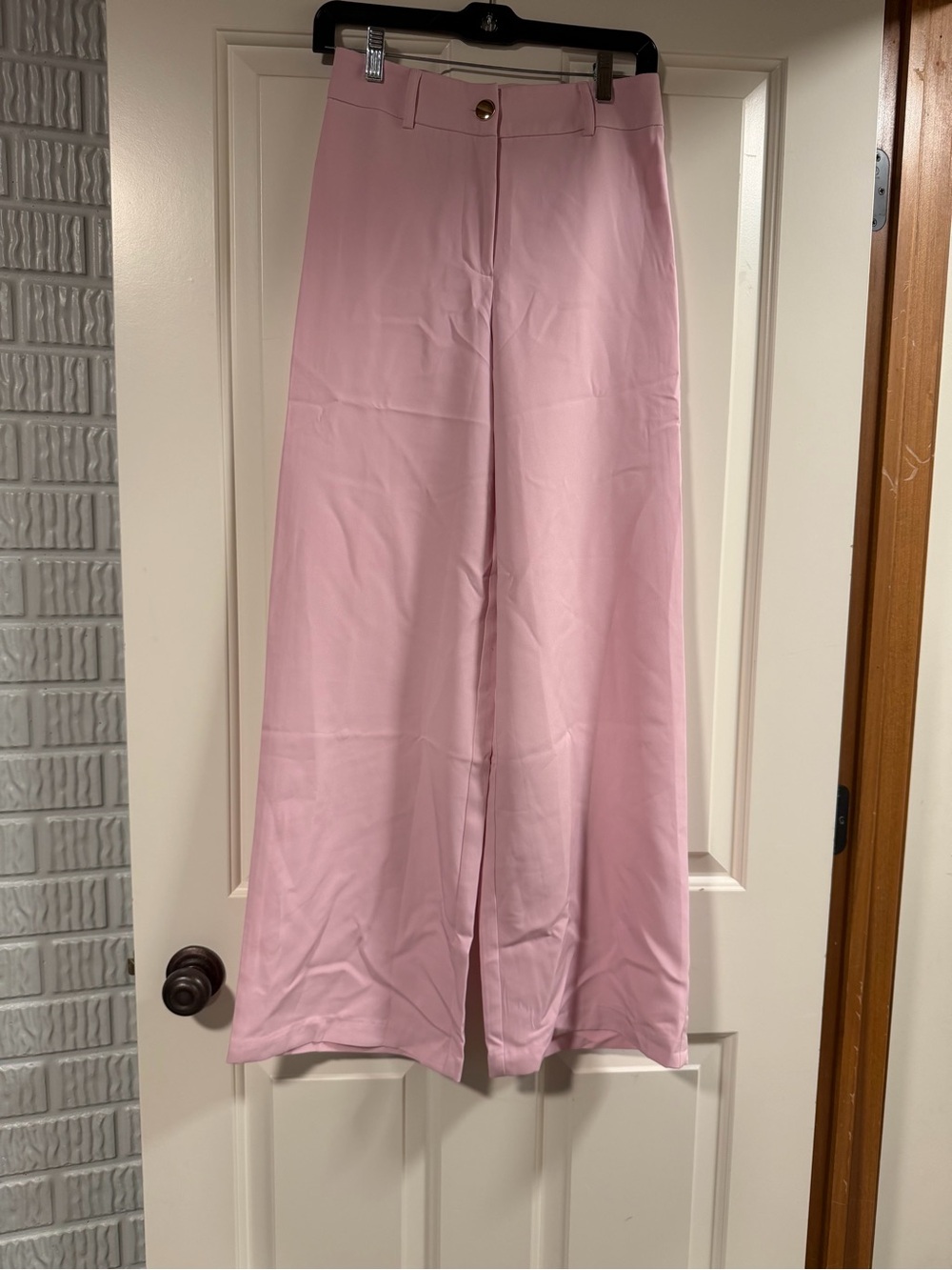 WearEver Women’s Small Pink Wide Leg Trouser Pants High Rise NWT